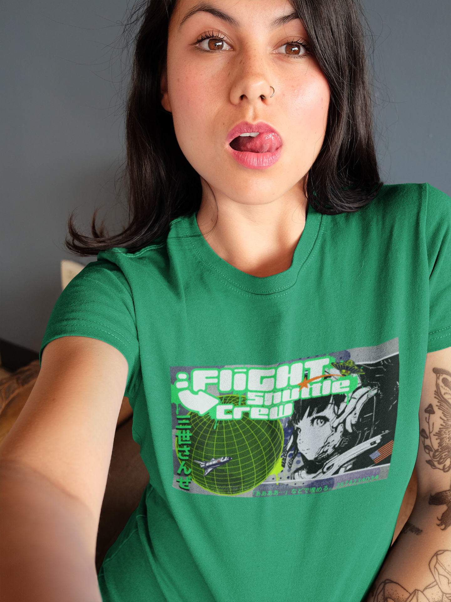 Bella Canvas Unisex 100% Cotton "Flight Crew 2" T-Shirt