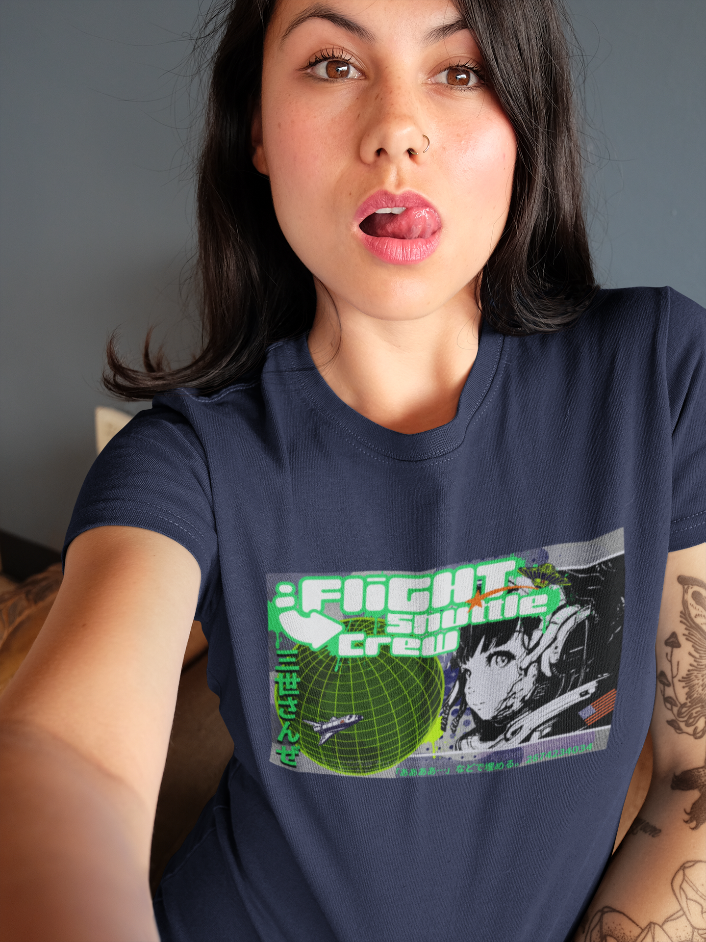 Bella Canvas Unisex 100% Cotton "Flight Crew 2" T-Shirt