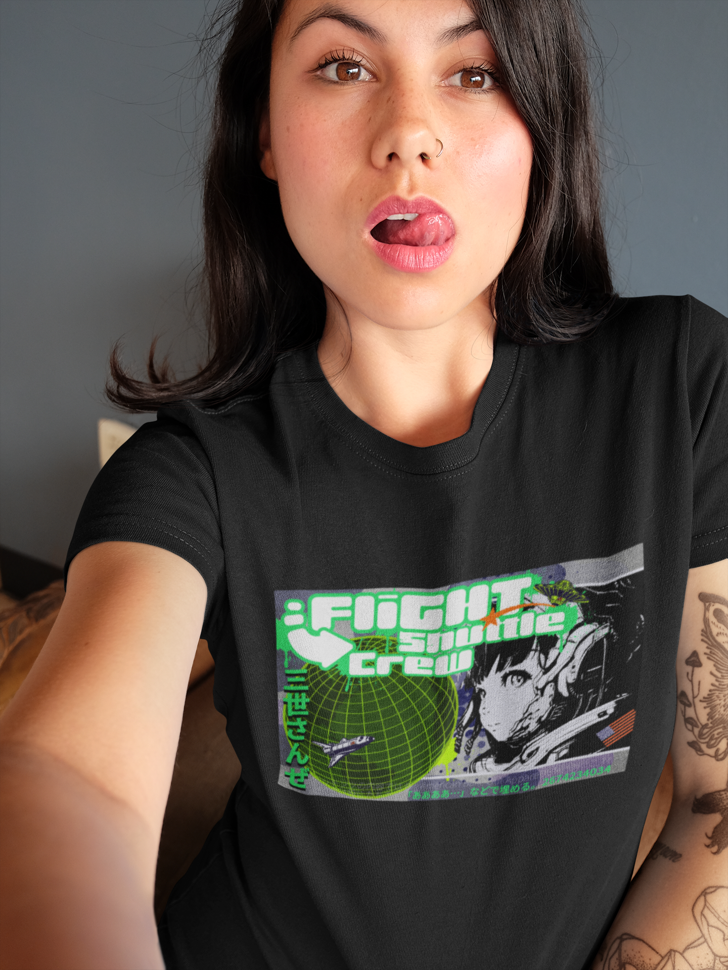 Bella Canvas Unisex 100% Cotton "Flight Crew 2" T-Shirt