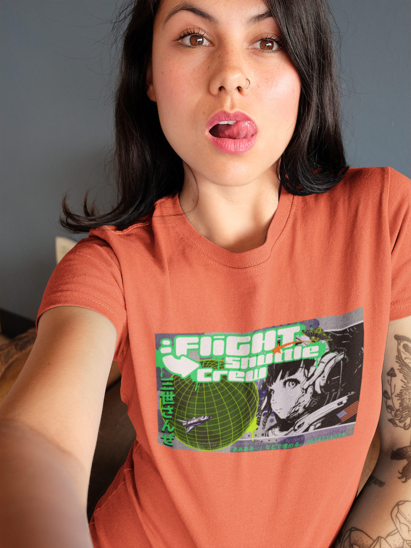 Bella Canvas Unisex 100% Cotton "Flight Crew 2" T-Shirt