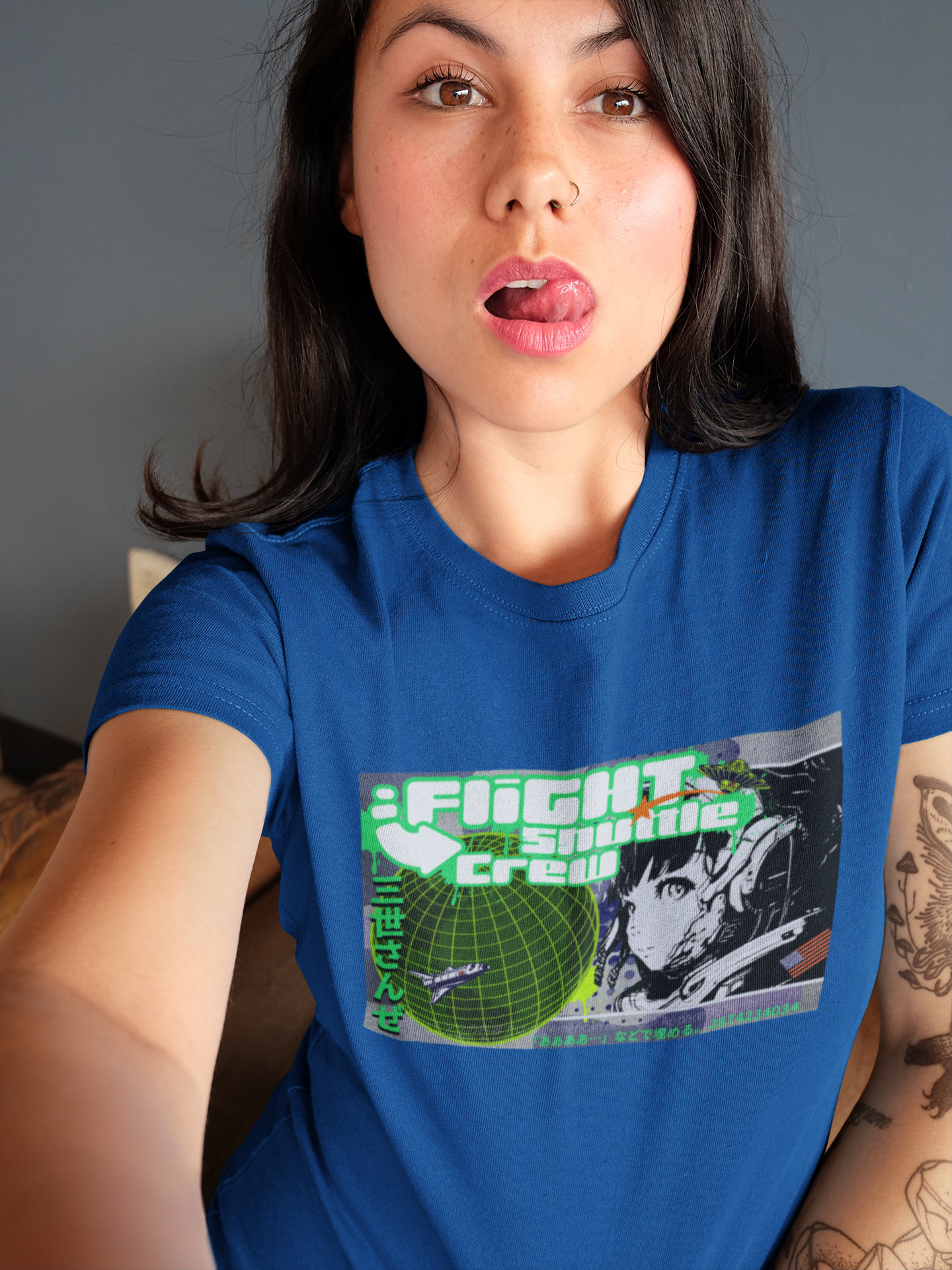 Bella Canvas Unisex 100% Cotton "Flight Crew 2" T-Shirt